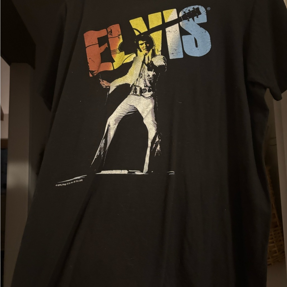 Kids Elvis Graphic Tee - Black